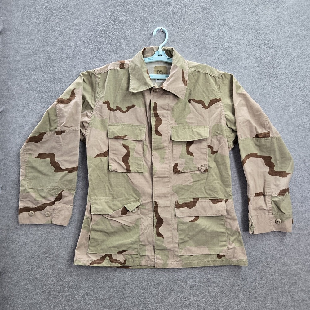 Golden US Army Men Jacket M Green Desert Camouflage Combat Coat Ripstop